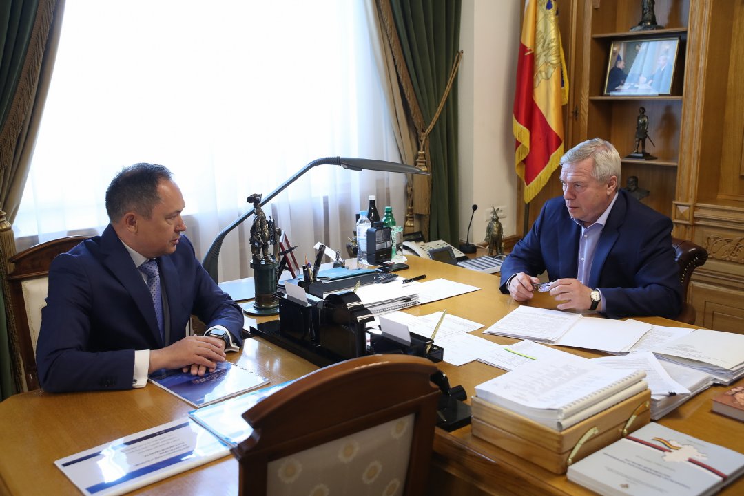 Василий Голубев провел рабочую встречу с руководителем компании «Газпром Трансгаз Волгоград»