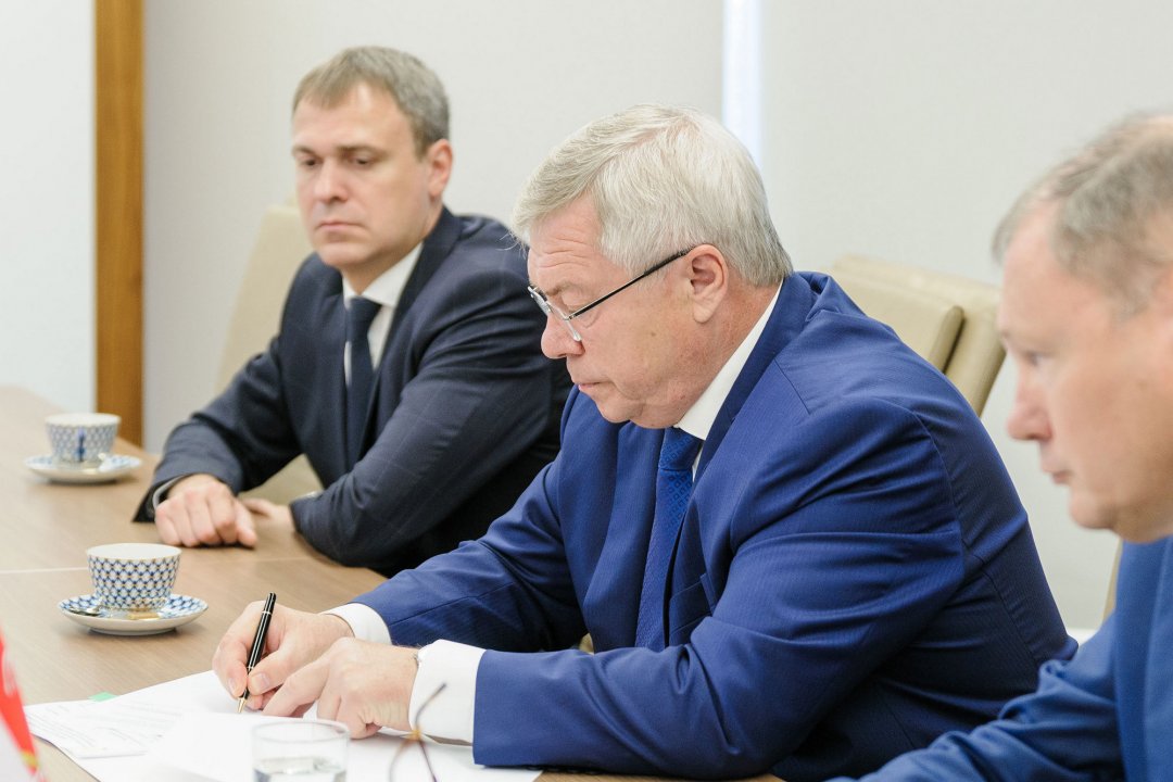Василий Голубев и Алексей Миллер обсудили реализацию программ Газпрома в Ростовской области